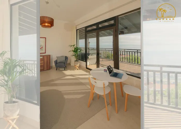 Apartament Canaan In Tenerife - Heated Pool, Ocean Views, Palm Garden,
